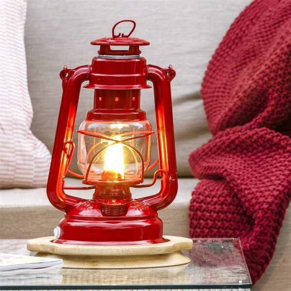 Feuerhand LED Stormlamp Robijn Rood