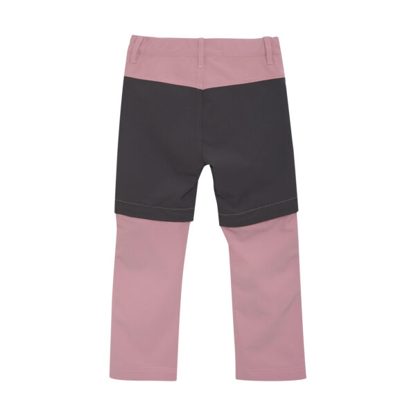 Color Kids - Soft Pants Stretch W. Zip Off - Roze - Afbeelding 3