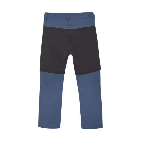 Color Kids - Soft Pants Stretch W. Zip Off - Blauw - Afbeelding 2