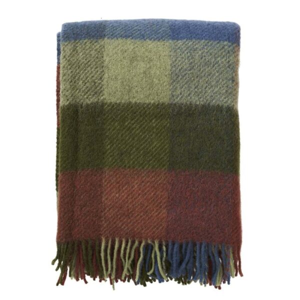 Klippan plaid wol Gotland multi Groen