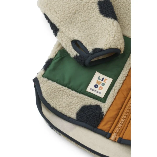 Liewood Nolan Pile jacket spot dots/ mist - Afbeelding 3